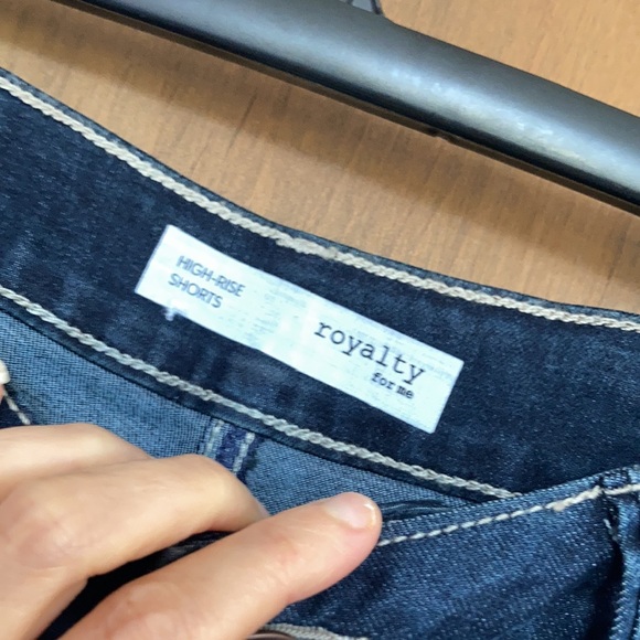 Relist6/27❌high rise cuffed jean short stretch perfect tummy control - Picture 6 of 13